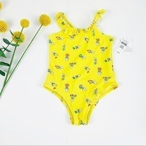 GAP yellow 4 years old girl swimsuit